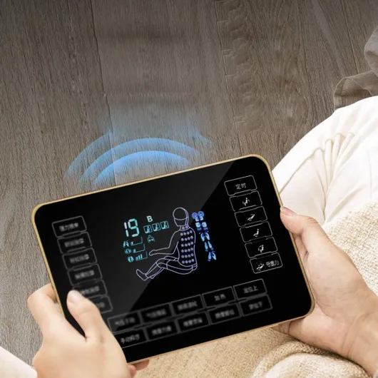 MU Chaise de Massage de Luxe 3D Professionnel Électrique Avec Fauteuil de Détente, Chaise de Loisirs, Air Intelligent - Gravité Zéro - Massage Thermique,Orange