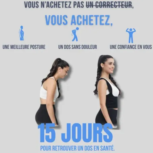 Avis NP'MEDICAL Correcteur de posture : un harnais dos + ceinture lombaire qui fait le job au quotidien