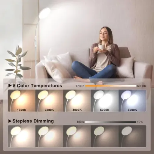 Avis Lampadaire 20000 Lux Mojimdo : une lampe de jour polyvalente qui fait surtout office de bon lampadaire d’appoint