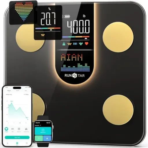 Avis Runstar Balance Pese Personne Intelligent : la balance connectée qui mise sur les données et l’écran XXL
