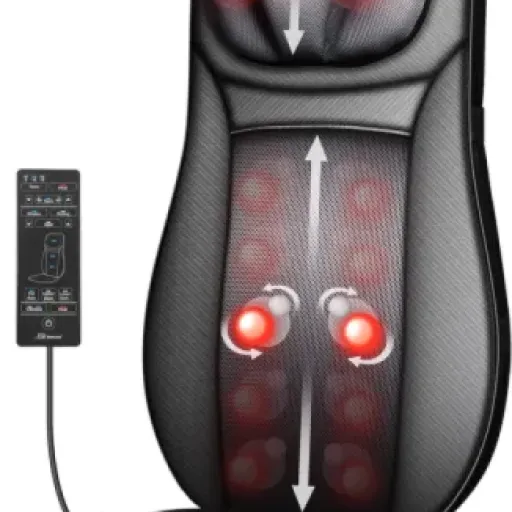 Avis Snailax Fauteuil Massant Shiatsu : un siège complet pour le dos et la nuque à la maison ou au bureau