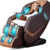Avis RelaxRelife Fauteuil de Massage Complet C3-brun : un fauteuil 3D Zero Gravity bien équipé pour la détente à la maison
