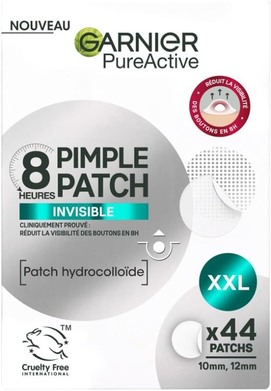 Pure Active - Patch Bouton Pack XXL - Réduit L'Apparence des Boutons en 8H* - Cliniquement Prouvé - Invisible & Ultra-Fin - Technologie Hydrocolloïde - Vegan & Cruelty-Free - Homme & Femme Patch Bouton Patch Bouton