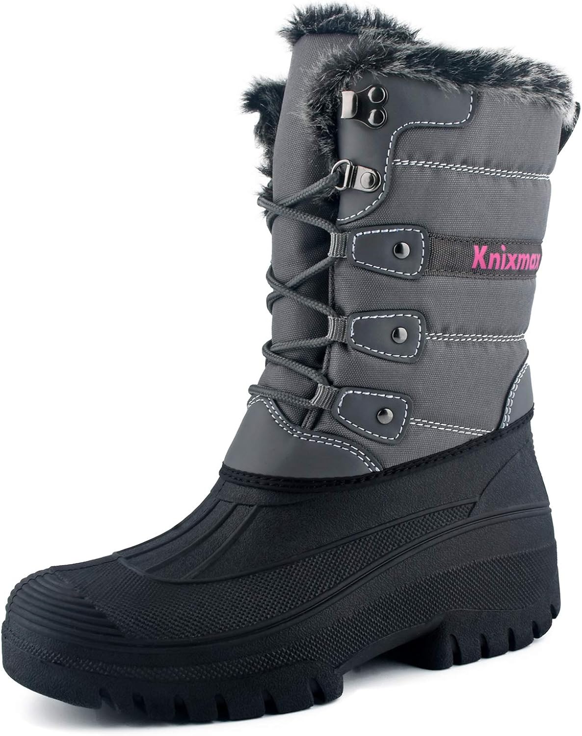 Bottes Neige Femmes et Hommes Chaussures Hiver imperméable Chaudes Bottes de Randonnée Marche Montange Jardin 37-46 EU