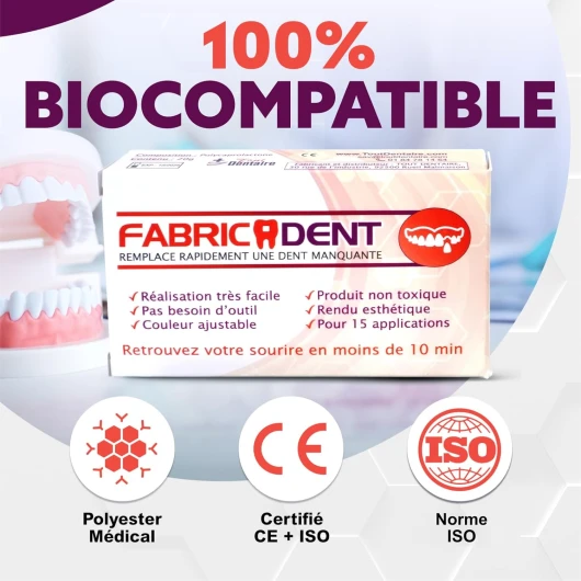 Tout Dentaire REMPLACER une dent manquante Pâte avec FABRICADENT Vu à la télé sur M6