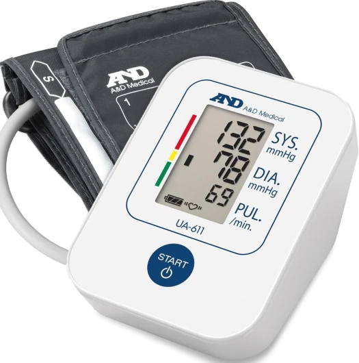 A&D Medical Tensiomètre, Tensiomètre Bras Électronique avec Détection D'arythmie, Brassard (22-32 cm) – UA-611, Pack of 1
