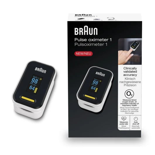 Oxymètre de pouls 1 - Moniteur précis d’oxygène sanguin au doigt - Utilisation simple pour usage domestique - BPCO, pneumonie ou apnée du sommeil - Idéal pour les athlètes- YK-81CEU Unique