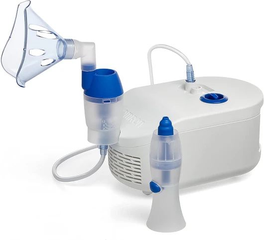 X102 Total nébulisateur, 2-en-1 inhalateur avec douche nasale, Blanc X102 Nébulisateur avec Douche Nasale