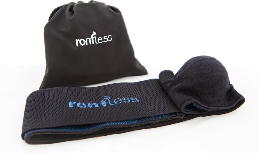 ® - Ceinture Anti-ronflement - Anti-apnée du Sommeil - Dispositif Breveté – Efficacité et confort Ceinture Anti-ronflements - Noir