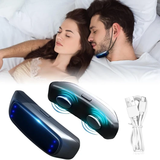Appareil Anti Ronflement, Mini Détection Sonore Intelligente Dispositifs Anti-ronflement, Appareil Apnée Du Sommeil Portable, Anti Ronflement Efficace Puissant pour Hommes et Femmes