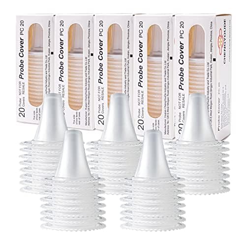 100pcs Embouts pour thermomètre auriculaire Braun - capuchons de remplacement pour protéger la lentille du filtre de la sonde, compatible avec différents types