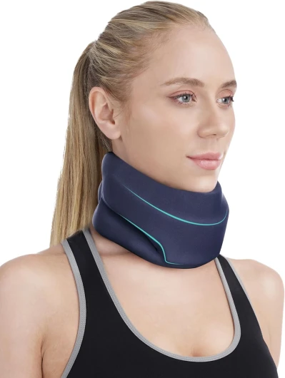 Bandage de Cou pour les Douleurs,Collier Semi-Rigide pour Cervicales Douloureuses, Collier Cervical Maintient Soulager la Pression,Minerve Cervicale pour Femme et Homme (M)