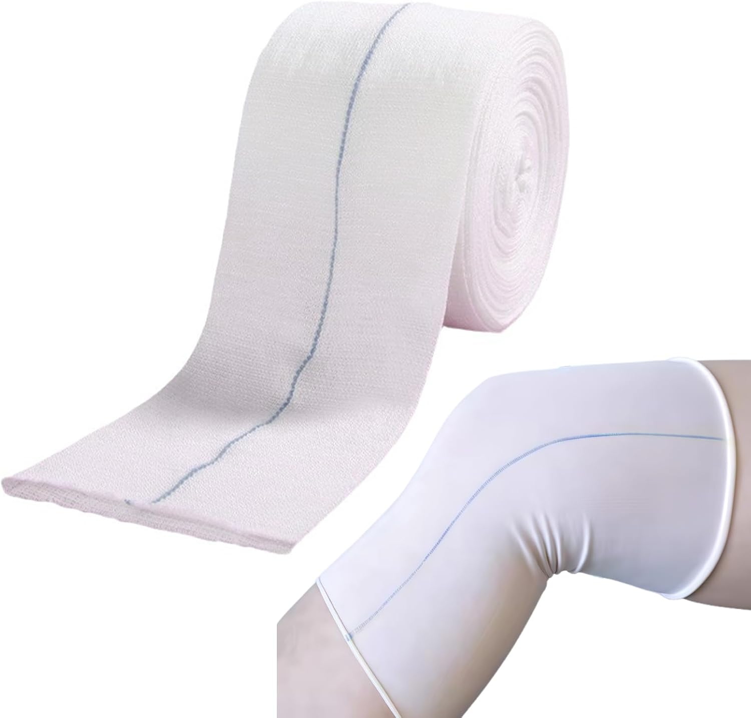 Bandage de compression élastique en forme de tube - Collants de soutien - 7,5 cm x 5 m - Bandage tubulaire pour bras, genoux, jambes, doigts