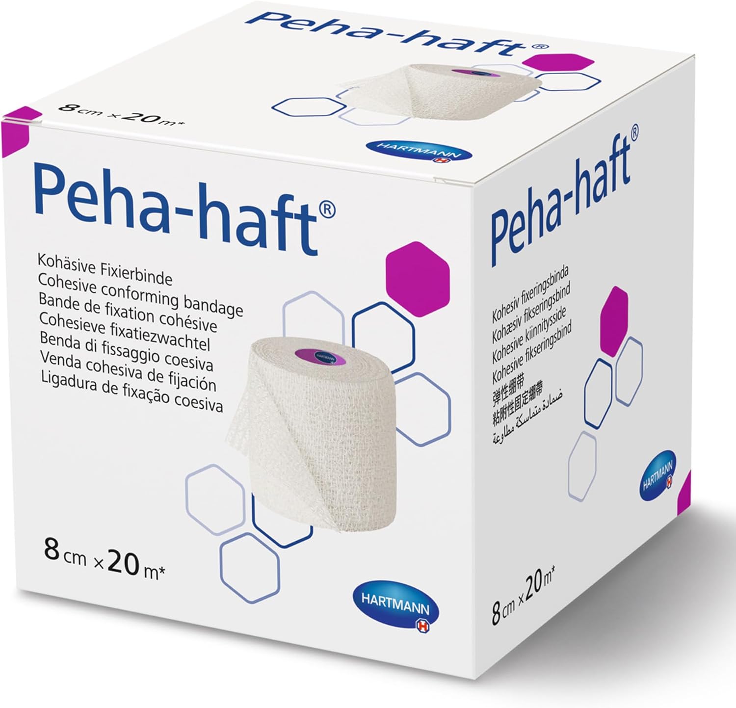Hartmann Peha-Haft Bandage de Compression Sans Latex, 20 m x 8 cm 20x8 Cm 20X8 CM