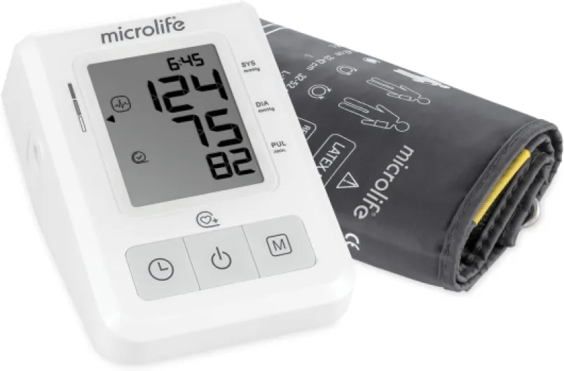 Tensiomètre Bras BP B2 Basic - PAD, Détection Arythmies Cardiaques, Validé Cliniquement, Echelle OMS, Brassard 22-42mm, 30 Mémoires, Garantie 5 ans