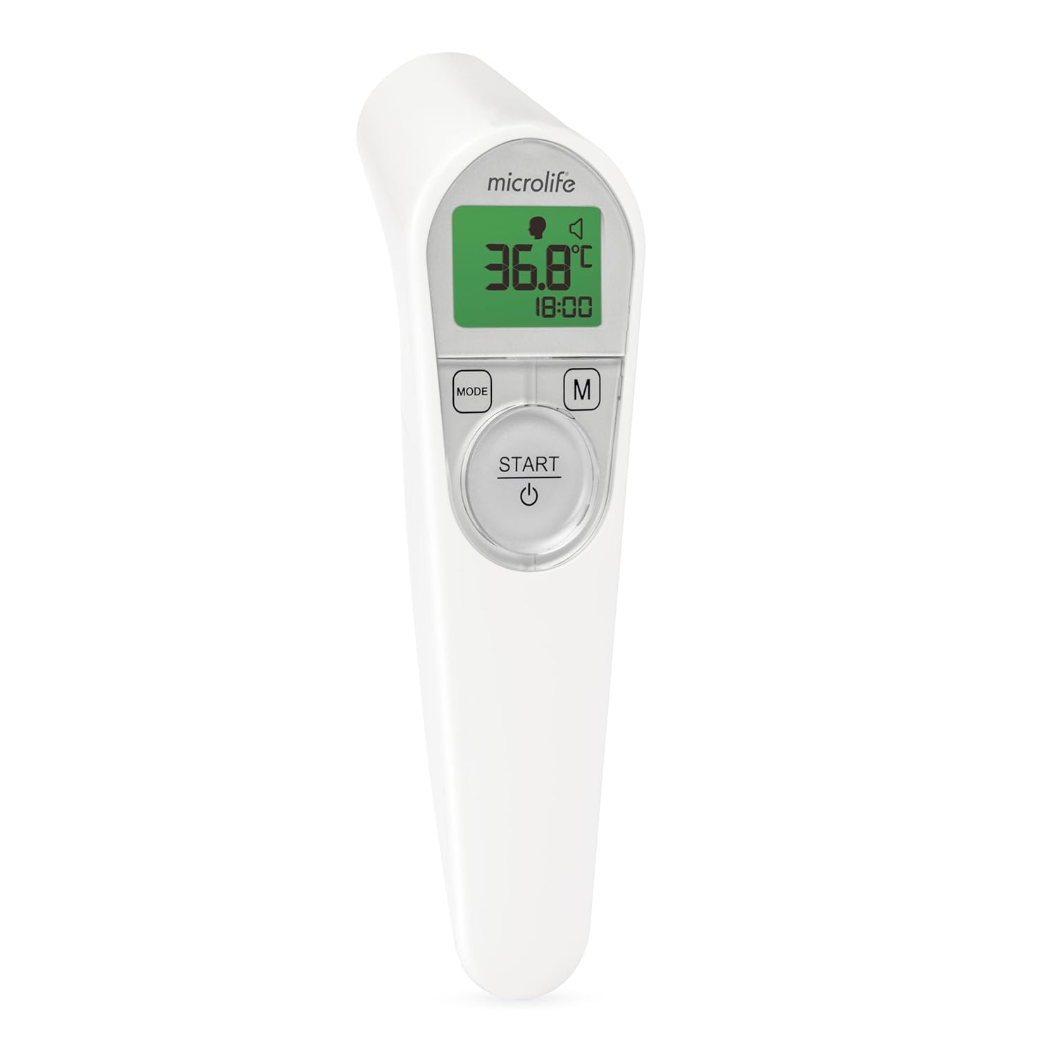 Thermomètre Frontal Sans Contact NC 200 - Validé Cliniquement, Guidage Lumineux, Mesure Automatique, Alarme de Fièvre, 3 Modes (Corps/Objet/Ambiant), Haute précision, Garantie 5 ans