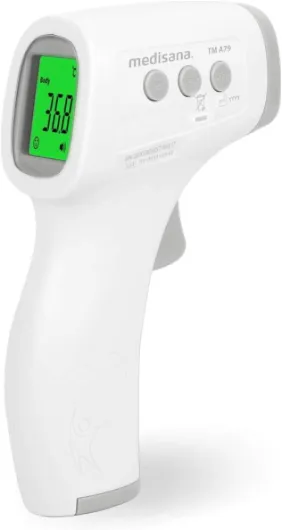 TM A79 thermomètre infrarouge sans contact, clinique, frontal sans contact pour adultes, enfants et bébés TM 750 + masques FFP2