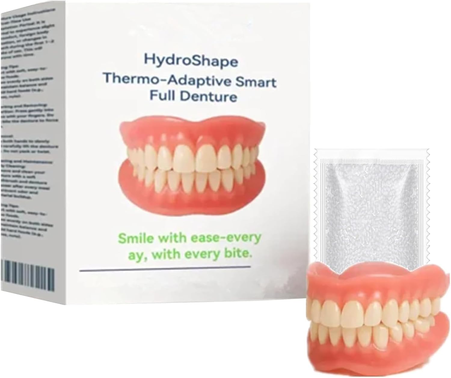 Prothèse complète, prothèse rebasée en silicone, prothèse complète personnalisée avancée, aspect naturel, ajustement confortable (1pcs)