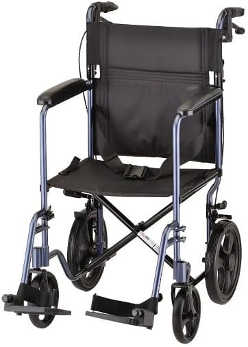 Drive Medical TC005 Fauteuil roulant de transport en aluminium 45,7 cm Noir