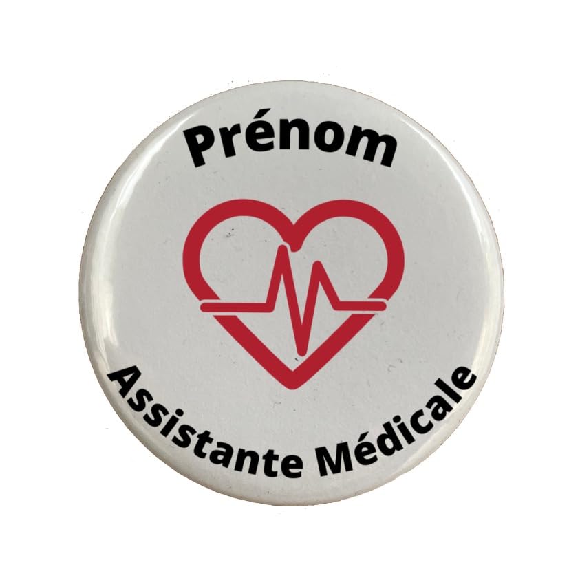 Badge broche Assistante médicale personnalisable