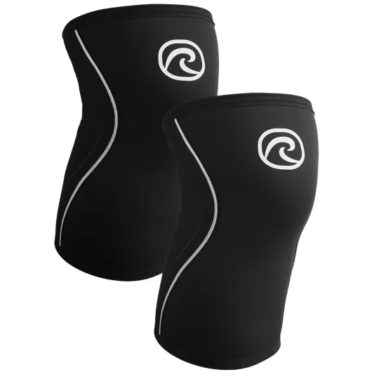 Genouillère en néoprène de 3 mm pour la course et le fitness, stabilise et réchauffe les muscles, soutient les articulations, Couleur:Noir - 1 Paire, Taille:M M Noir - 1 Paire