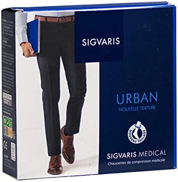 Chaussettes de contention Urban Classe 2 Sigvaris Noir Taille M Hauteur Normal