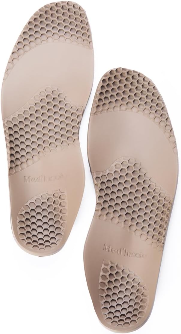 Med'Insole : Semelles orthopédiques neurostimulantes stabilisatrices - Soulagent la neuropathie et les douleurs de pieds et de jambes - Améliorent l'équilibre chez les Parkinsoniens et les diabétiques 36-37 Marron