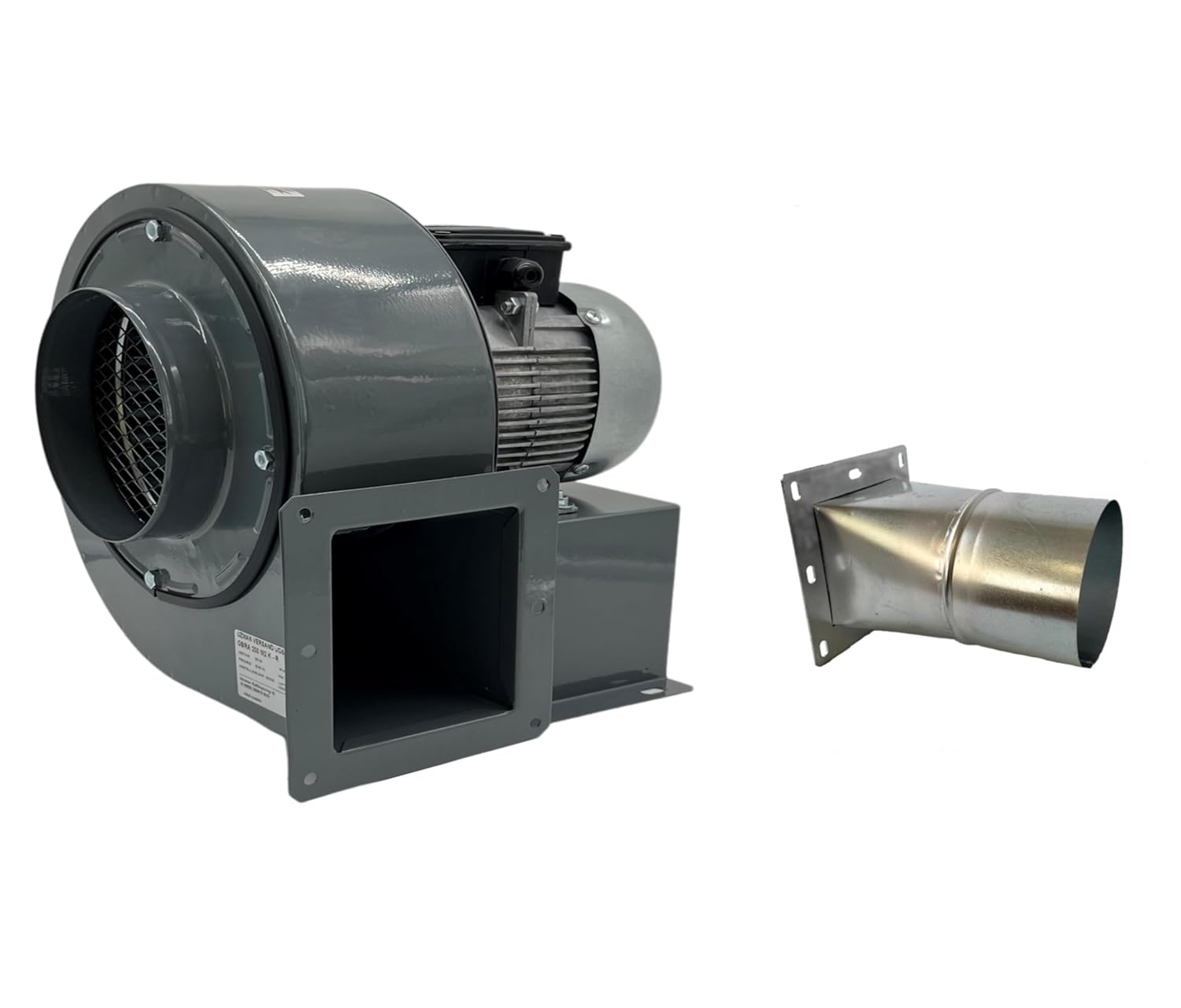 Ventilateur radial 1850 m3/h avec 4 brides à bride , ventilateurs centrifuge extracteur aspiracion ventilacion