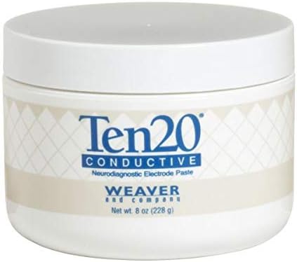 WEAVER - TEN20 Pate conductrice pour électrodes EEG/Polysomnograpie - Sommeil/Neurofeedback - Biofeedback - 228g - Lot de 3 pots