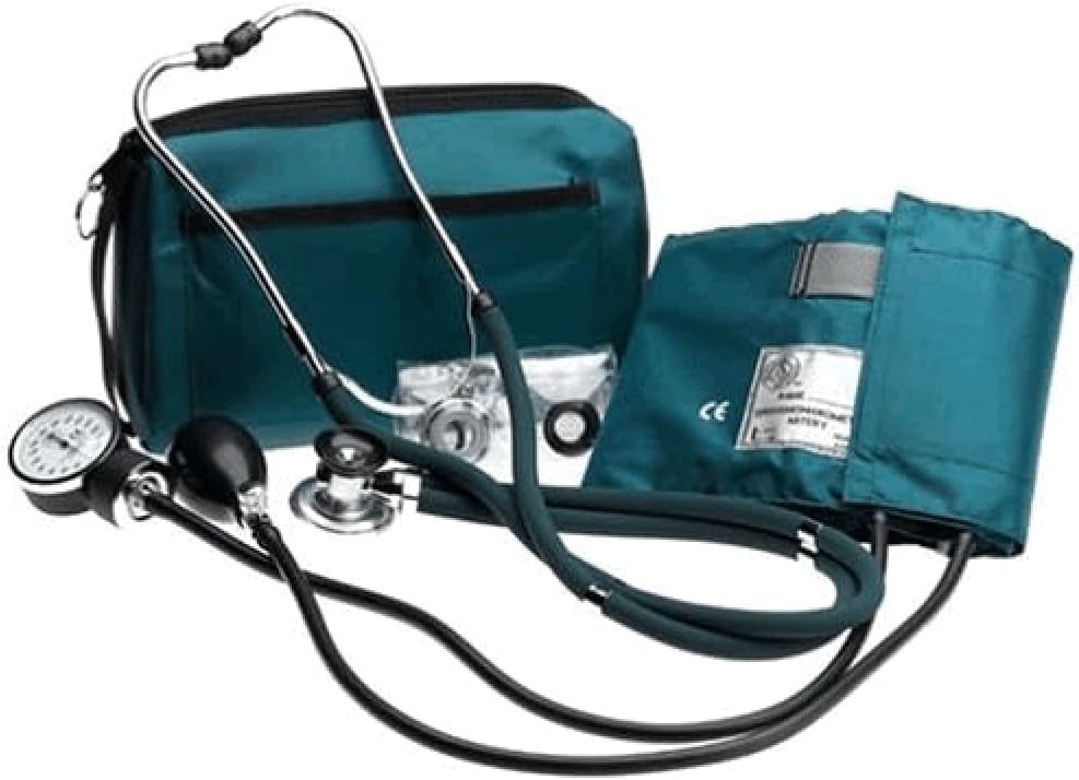 Prestige Medical NCD Medical Sprague Stéthoscope avec Tensiomètre + Trousse Assortie Vert Hunter