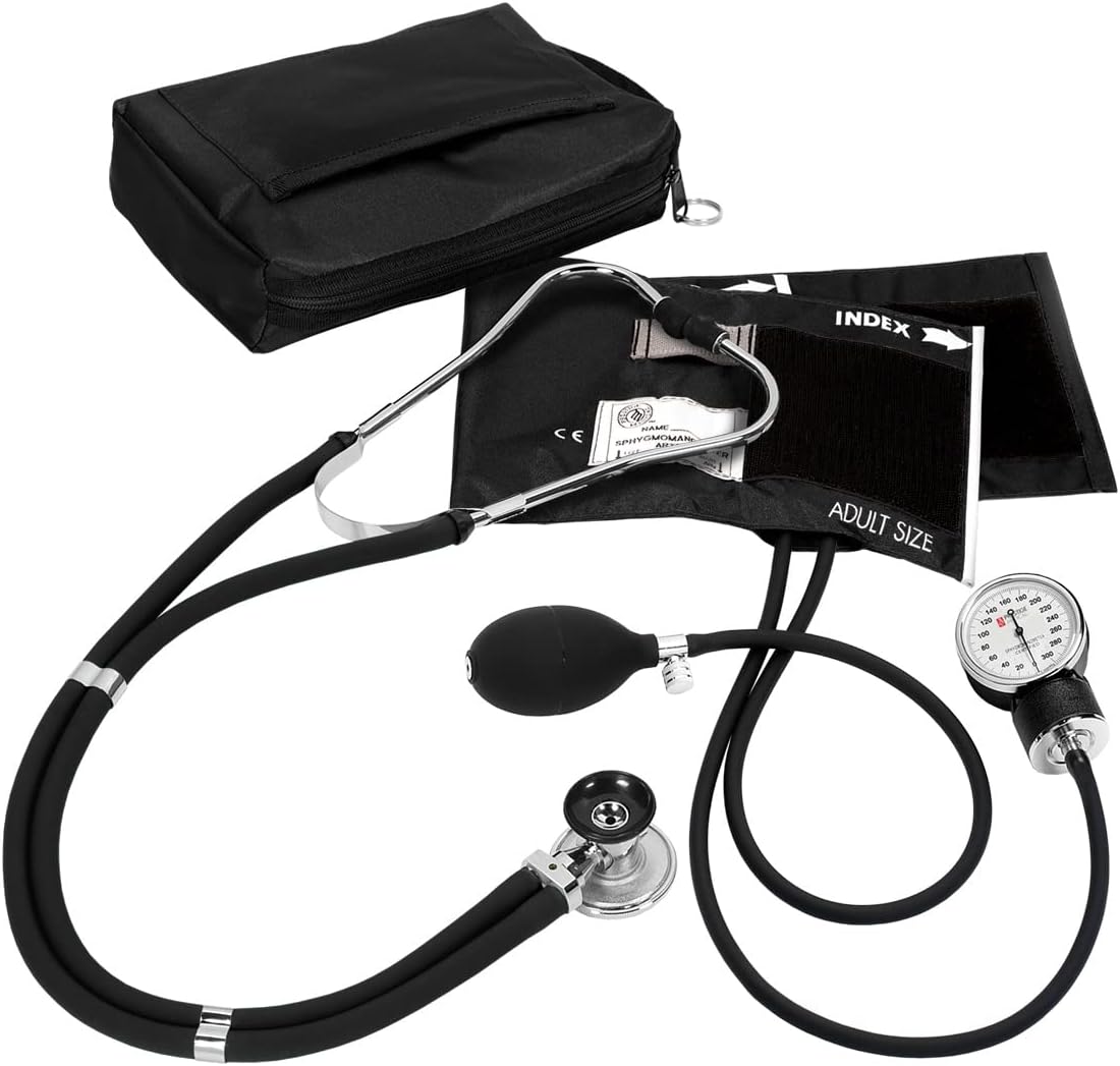 NCD Medical/Prestige Medical Kit manomètre anéroïde et stéthoscope double pavillon (Noir)