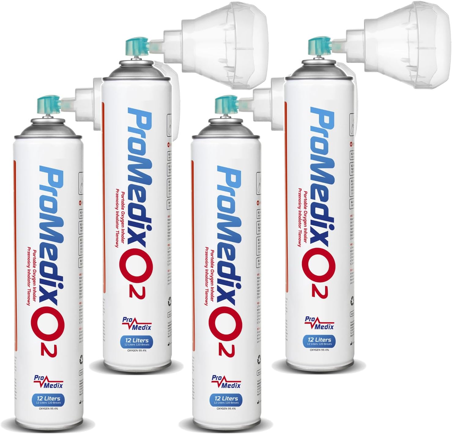 Inhalateur portable d'oxygène en boîte à 99,4% ProMedix 12L, PR-994 (4)