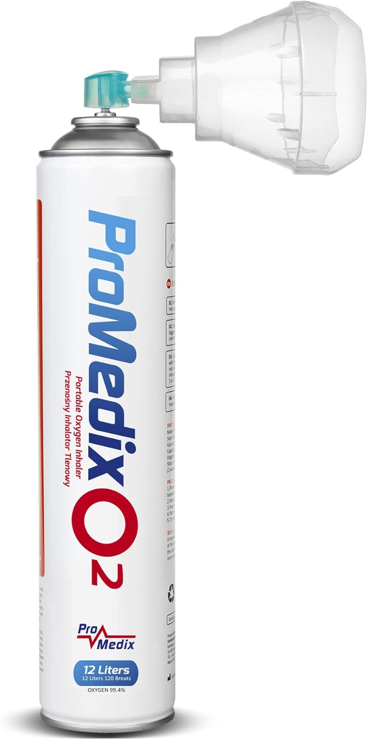 Promedix PR-994 Inhalateur d'Oxygène portatif pour Oxygénothérapie Bien Etre le Sport 99,4% 12 l