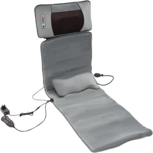Coussin de massage pour tout le corps avec télécommande, tapis de massage Shiatsu avec fonction chauffante, 9 modes de massage pour le cou, les épaules, le dos et les cuisses
