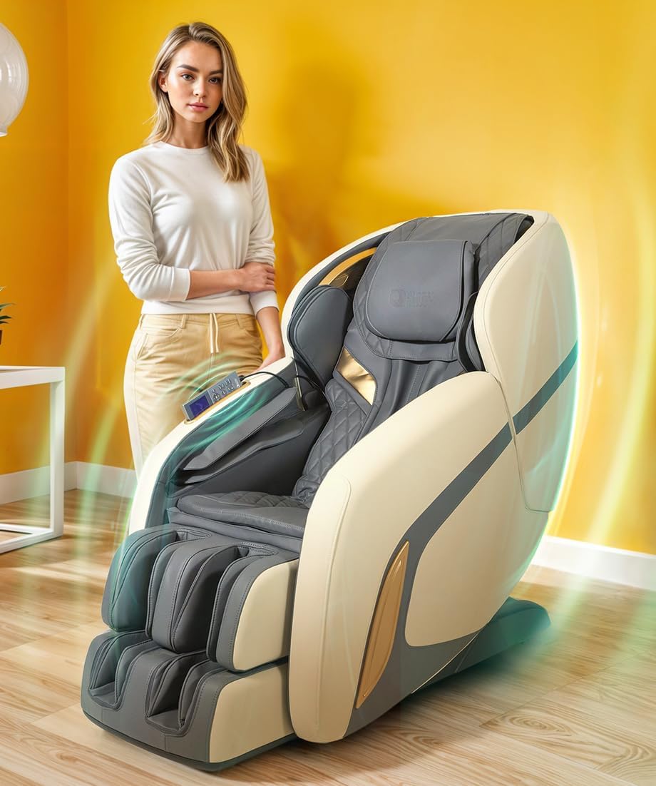 ® - KENSHO 2D+ Fauteuil de Massage I Bleu grisâtre - 7 programmes - Air Pressure Therapy I Foot Reflex I Back Thermotherapy I Gravity Zero I Zero Space - 3D Surround Sound - Bluetooth Kensho Bleu