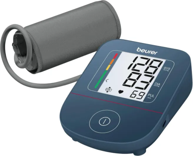 BM 25 Tensiomètre pour le bras, utilisation simple avec un seul bouton, mesure précise, détection d'arythmie, port USB-C, brassard 22-42 cm, transfert de données vers Apple Health et autres