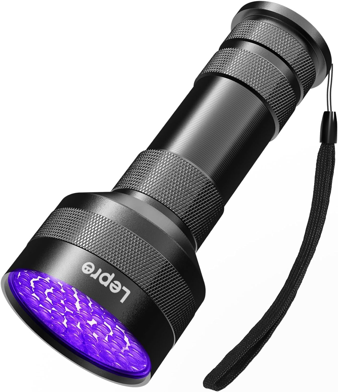 Lampe Torche UV, Lampe UV avec 51 LEDs Ultra-Violet, 395 nm Lumière Noire Détecteur pour Traceurs Fluorescents Chien Chat Tapis Détecteur Urine Scorpion Vérifie L'argent