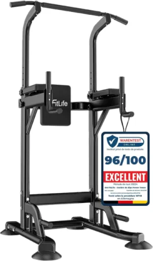 Power Tower Dip Station Équipements de sport avec barre de traction, barres de dip et dos, Station de musculation, Station de fitness, Chaise romaine musculation, Power Rack pour la maison