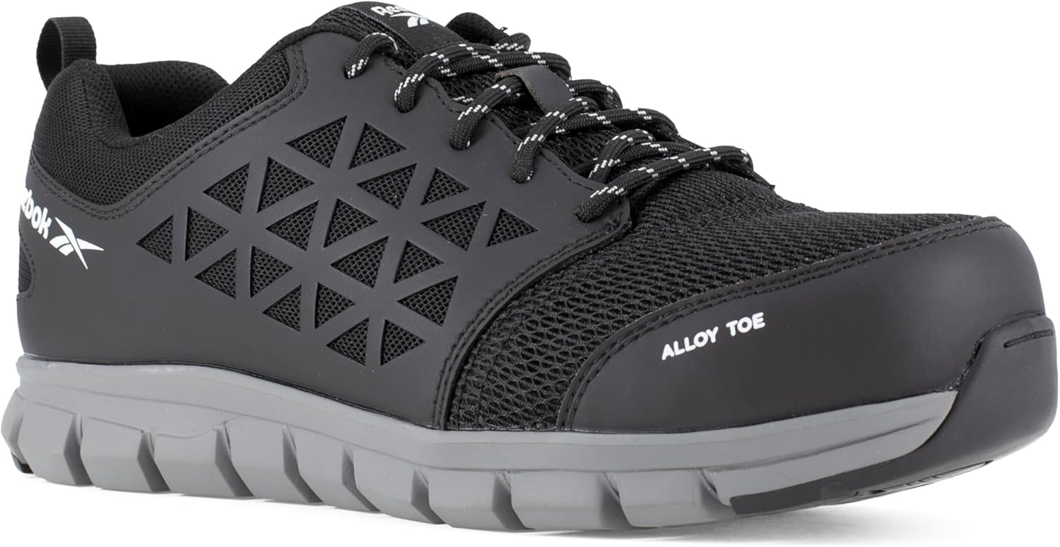 Baskets de sécurité Basses Noire en Microfibres et Nylon Embout Aluminium S1P SRC 42 EU Multicolore