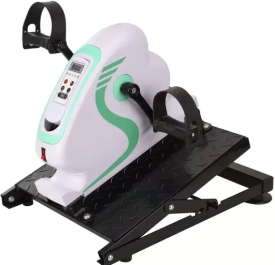 Pédalier sous Le Bureau, pédalier pour Bras et Jambes, Mini vélo d'exercice, santé articulaire et mobilité, 12 Vitesses réglables, système de pédalage bidirectionnel