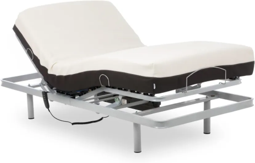 Pack Lit Électrique 80x200 cm - Matelas Orthopédique Viscoélastique 20 cm - Contrôle par Câble Contrôle par Câble 80x200 cm