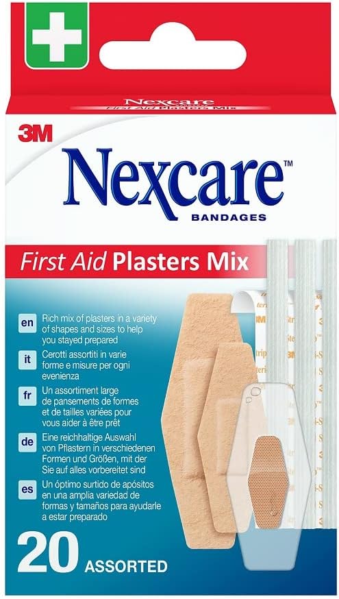 Pansements Premiers Soins Mixtes Nexcare , assortiment, 20/boîte