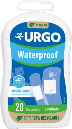 Pansement Waterproof aux couleurs de Paris 2024 - Imperméable Compresse anti-adhérente - 2 formats - 20 pansements 20 Unité (Lot de 1)