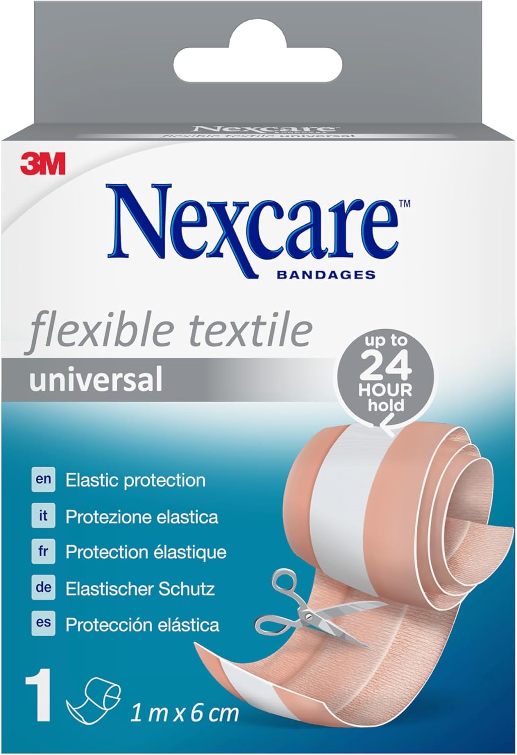Nexcare Pansement textile universel Nexcare Flexible, 6 cm x 1 m, 1/Boîte