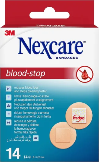 Nexcare Blood Stop Spots - by Nexcare Points d'arrêt sanguin