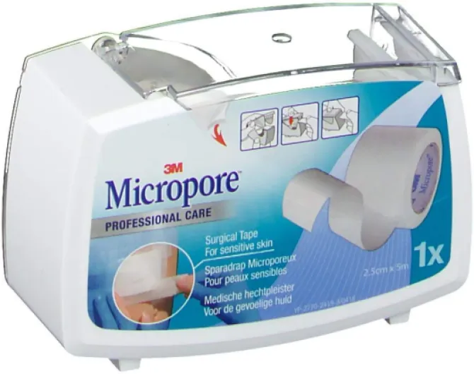 Sparadrap Blanc 25mmx5m Micropore 3m