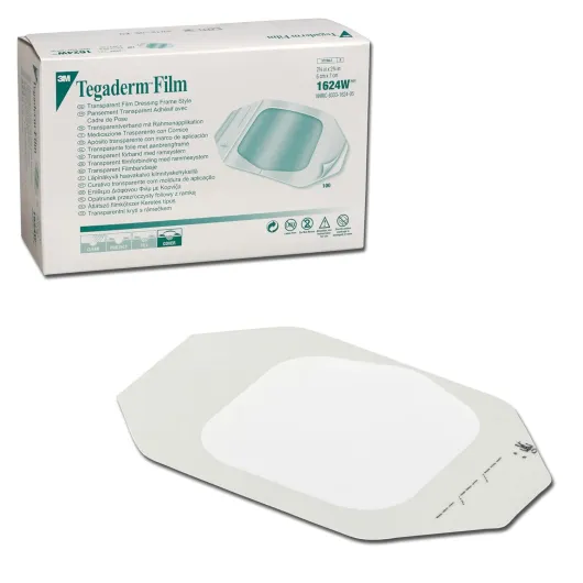 Tegaderm pansement transparent et imperméable, stérile, 6x7cm, paquet de 100, 34900 Simple