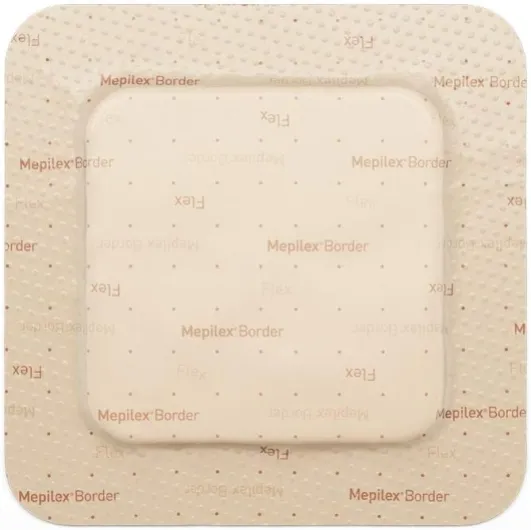 Mepilex Border Flex Pansement auto-adhésif en mousse de silicone souple et stérile 10 x 10 cm