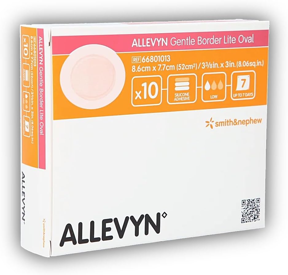 ALLEVYN Gentle Border Lite Vinaigrette Ovale 8,6 x 7,7 cm