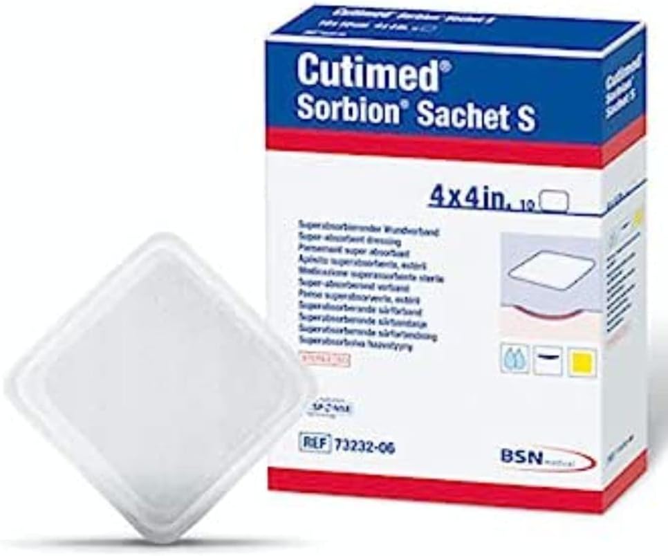 CUTIMED Sorbion Sachet S 7,5 x 7,5 cm Bte 10 Pansements Adhésifs